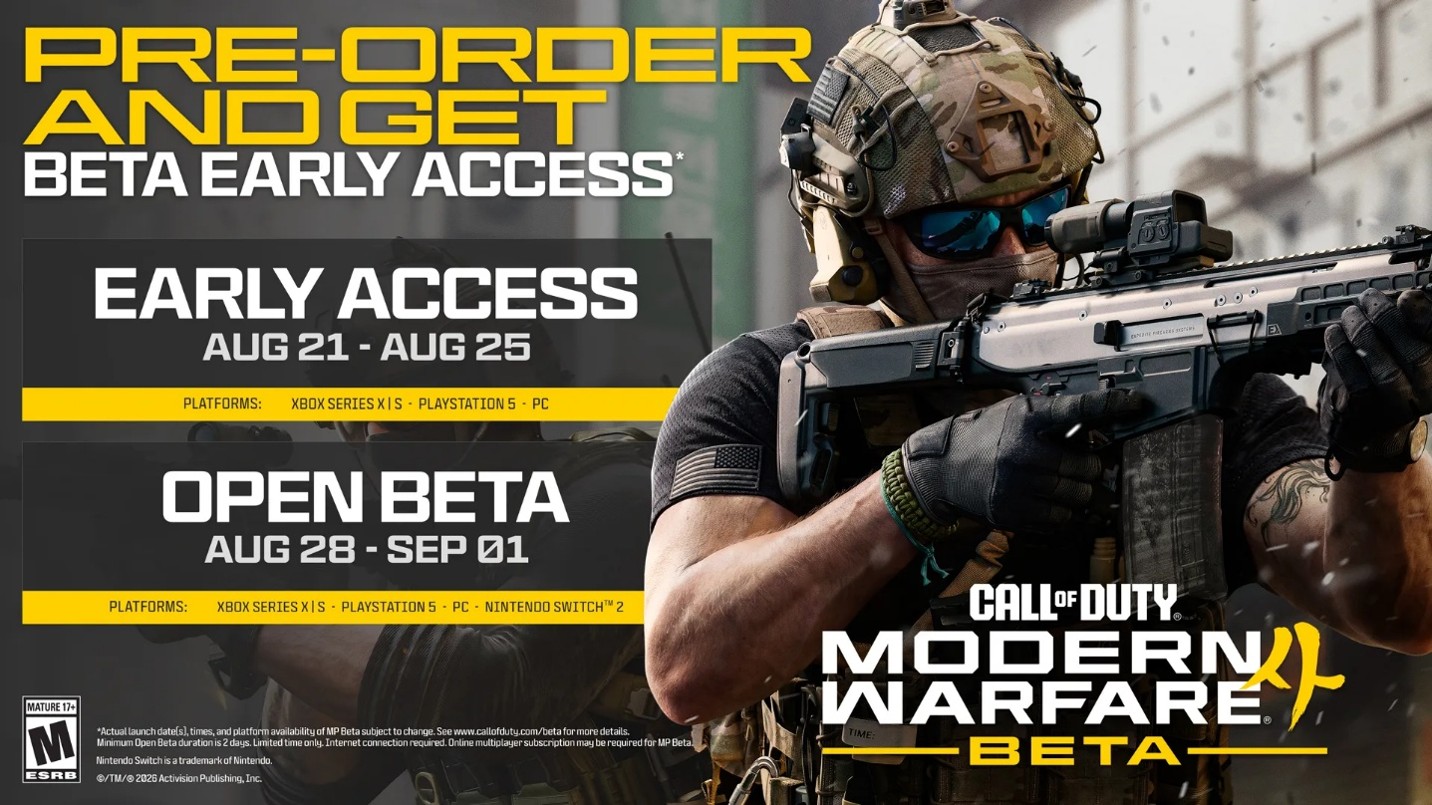 Modern Warfare 4 si svela: date della Open Beta, CoD: NEXT e tanto altro